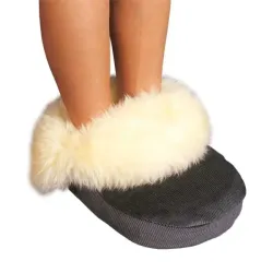 Voetenwarmer van echt bont Voetwarmer